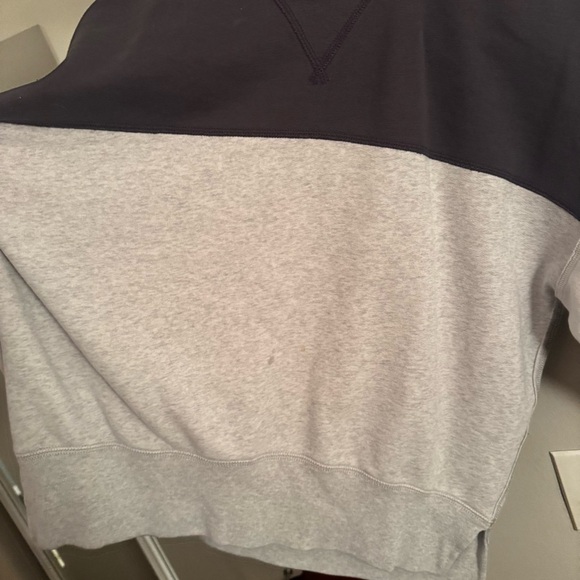 ABERCROMBIE soft AF collection grey varsity sweatshirt - Picture 3 of 6